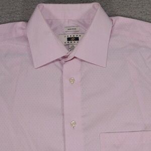 Joseph Abboud Shirt Mens 16 - 32/33 Pink Button Up Long Sleeve Egyptian